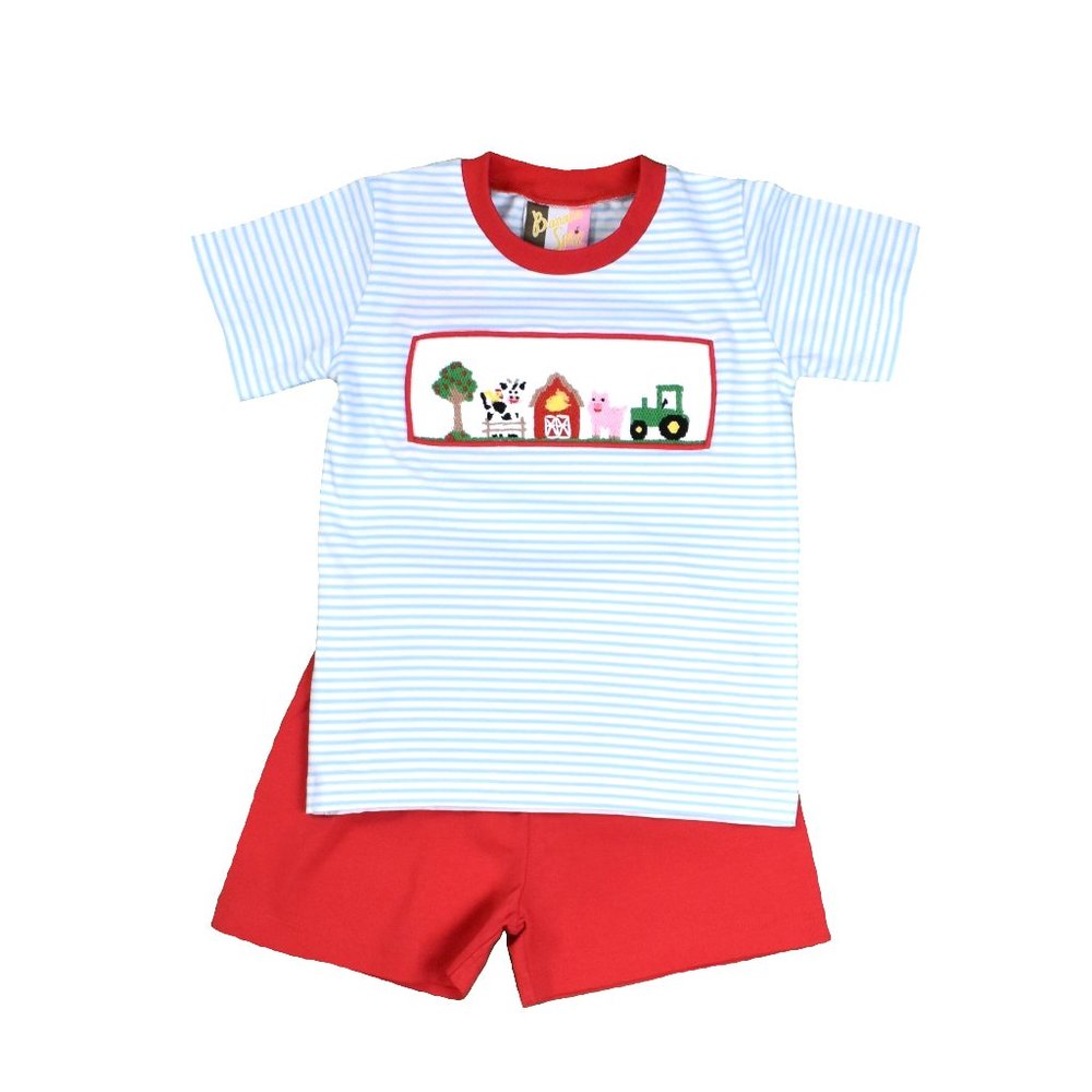 Farm Life Boy Short Set